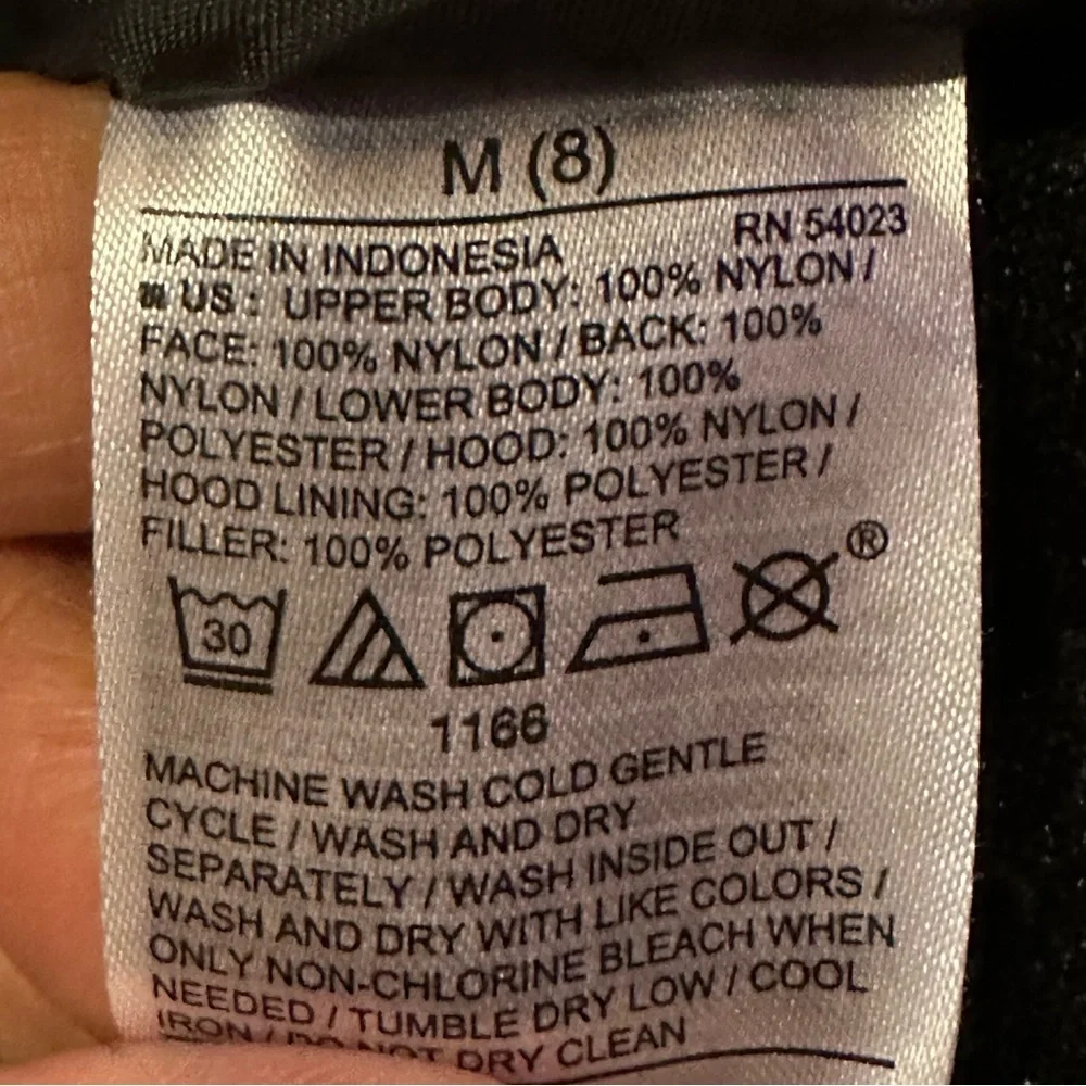 Old Navy Kids Fleece Lined Quilted Vest Hoody Black Pockets Sz 8 EUC - Picture 4 of 6